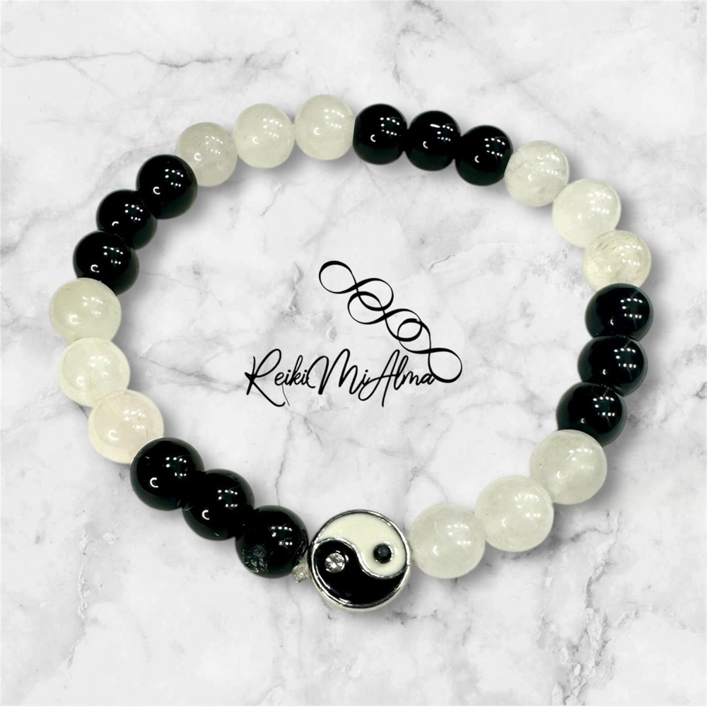 Yin & Yang Crystal Reikimialma Bracelet